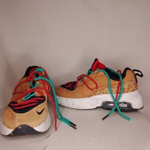 Nike Women's Air Max Viva In Wheat With Red And Turquoise Laces